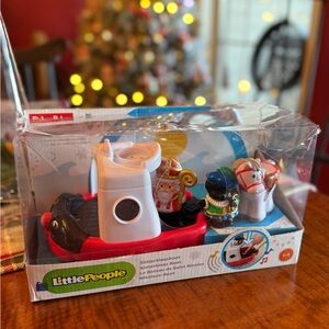 Super Rare! little people Sinterklaas boat + piete & horse. Limited edition set